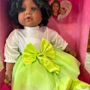 Adora African American Baby Doll 👶 Green Dress 🎀 2013 Retired NIB Collectible